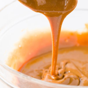 a bowl with dulce de leche