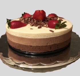 Triple Chocolate Mousse Cake