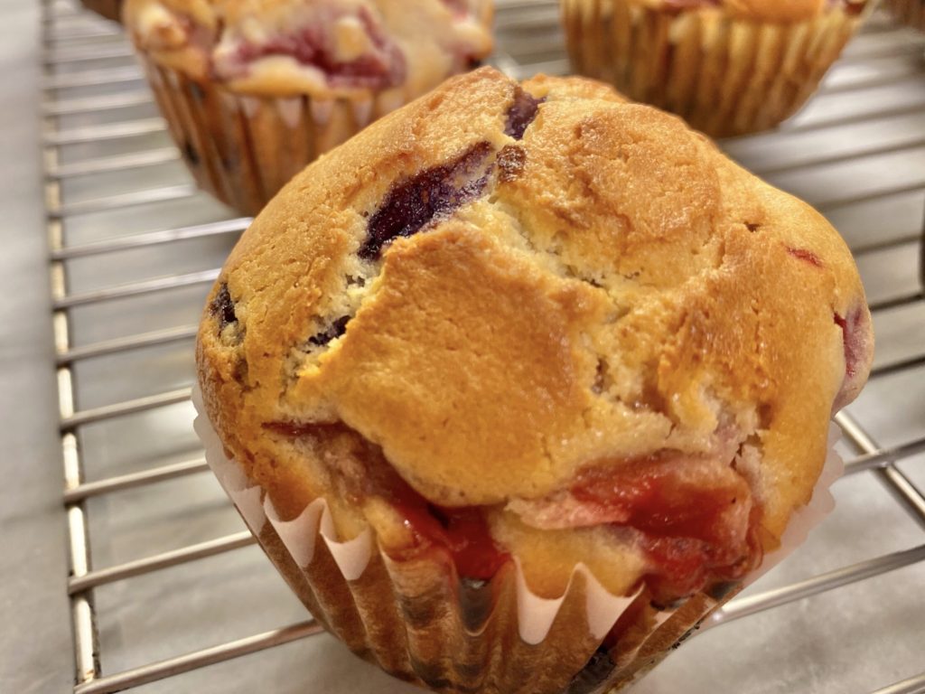 Simple And Easy Triple-Berry Muffins - Cassia's Cuisine